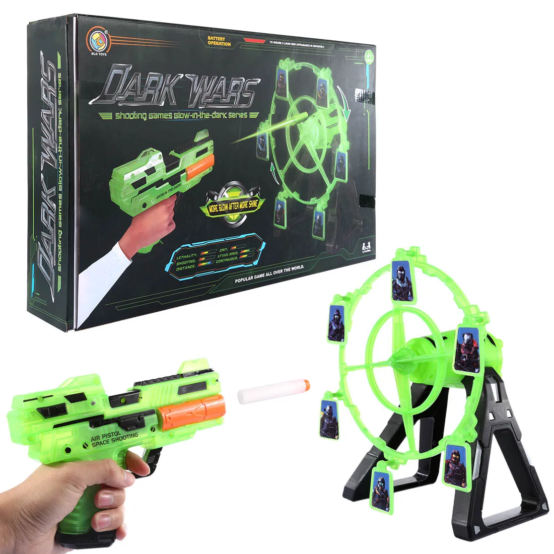 Shooting Toy Series Electric Rotary Windmill Dart Target Soft Bullet Shooting Practice Paintball Accessories with Music Effect
Shooting Toy Series Electric Rotary Windmill Dart Target Soft Bullet Shooting Practice Paintball Accessories with Music Effect