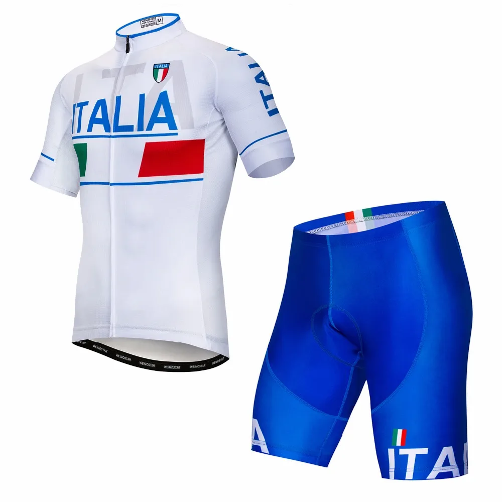 100% Polyester Quick-Dry Cycling Jersey Set Bicycle Clothes Wear Mountain Bike Clothing Ropa Ciclismo Cycling Set Italy White
100% Polyester Quick-Dry Cycling Jersey Set Bicycle Clothes Wear Mountain Bike Clothing Ropa Ciclismo Cycling Set Italy White