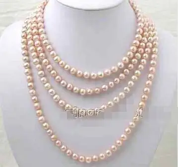 Free Shipping >> new hot SALE Super Long 80" Natural pink 6-7mm Round Freshwater Pearl Necklace-nec1639
Free Shipping >> new hot SALE Super Long 80" Natural pink 6-7mm Round Freshwater Pearl Necklace-nec1639