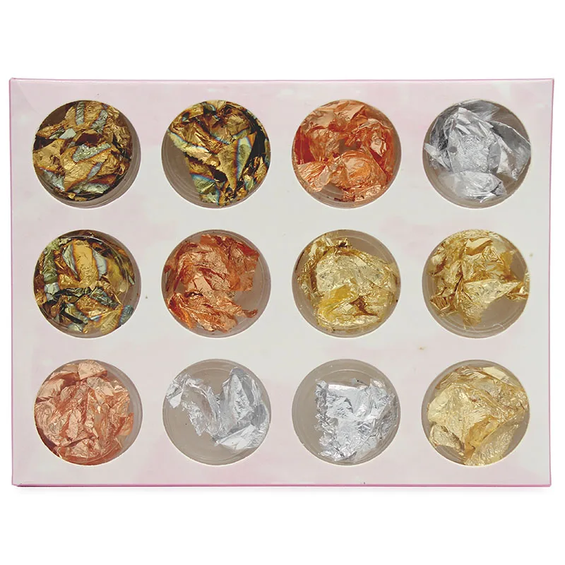 12pcs/set nail Foil Flake slices Nail Art Acrylic UV Gel DIY Decoration Paillette 4 colors
12pcs/set nail Foil Flake slices Nail Art Acrylic UV Gel DIY Decoration Paillette 4 colors
