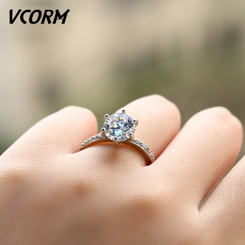 VCORM Wedding 6-Claw Austria Crystal Silver Rings for Women Female Engagement Fashion Big Cubic Zirconia Women Ring 2019 Jewelry
VCORM Wedding 6-Claw Austria Crystal Silver Rings for Women Female Engagement Fashion Big Cubic Zirconia Women Ring 2019 Jewelry