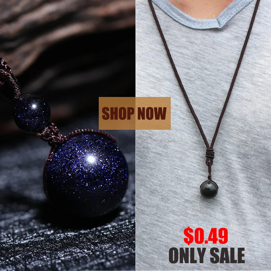 Natural Blue Sand Beaded Necklaces for Woman Blue Sand Bead Transfer Good Luck Bead Pendant Rope Chain Necklace Handmade Jewelry
Natural Blue Sand Beaded Necklaces for Woman Blue Sand Bead Transfer Good Luck Bead Pendant Rope Chain Necklace Handmade Jewelry