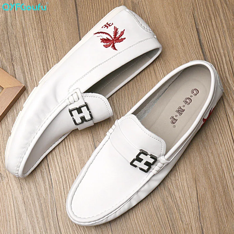 Men Casual Dress Shoe New Formal Black White Men Genuine Leather Shoes Flats Comfort Work Loafers Hot Sale Fashion
Men Casual Dress Shoe New Formal Black White Men Genuine Leather Shoes Flats Comfort Work Loafers Hot Sale Fashion