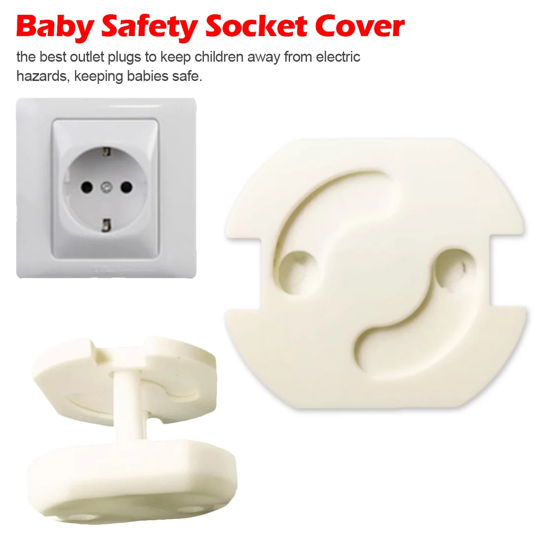 10Pcs/Lot EU Power Socket Electrical Outlet Baby Child Safety Guard Protection Anti Electric Shock Plug Protector Rotate Cover
10Pcs/Lot EU Power Socket Electrical Outlet Baby Child Safety Guard Protection Anti Electric Shock Plug Protector Rotate Cover
