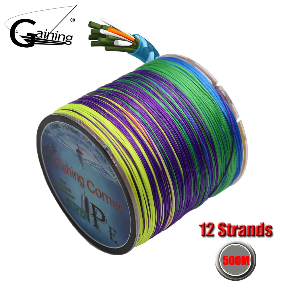 500M PE Braided Fishing Line 12 Strands Multifilament Super Strong Japan Multifilament Fishing Line 35-180LB
500M PE Braided Fishing Line 12 Strands Multifilament Super Strong Japan Multifilament Fishing Line 35-180LB