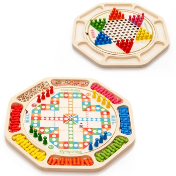 Wooden balls wooden blocks multi-function ten liuhe a checkers flying gobang game table educational toys
Wooden balls wooden blocks multi-function ten liuhe a checkers flying gobang game table educational toys