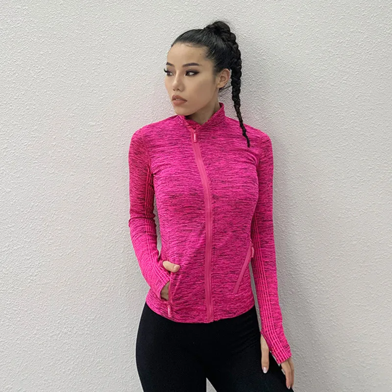 Zipper Running Jackets Women Standing collar Yoga Top Training Fitness Tracksuits Long Sleeve Sport Coat Tight Sport Jacket
Zipper Running Jackets Women Standing collar Yoga Top Training Fitness Tracksuits Long Sleeve Sport Coat Tight Sport Jacket
