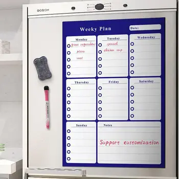 30*42cm Erasable Month Week Schedule Magnetic Calendar Sticker Mobile Refrigerator Sticker Message Board Soft Whiteboard Set
30*42cm Erasable Month Week Schedule Magnetic Calendar Sticker Mobile Refrigerator Sticker Message Board Soft Whiteboard Set