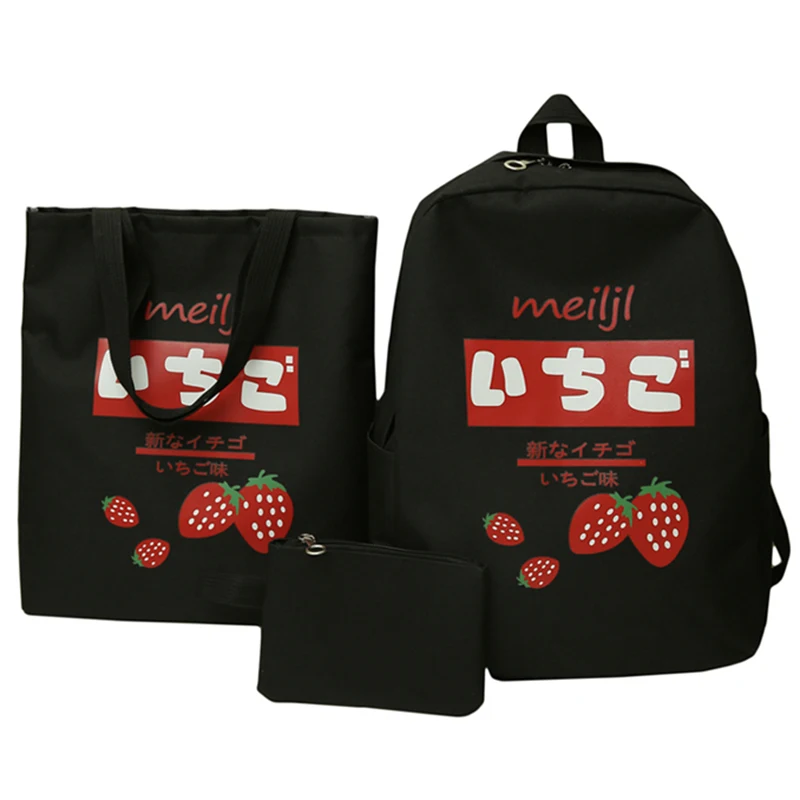 3 Pcs Strawberry School Bags For Teenager Girls Children Schoolbag Large Capacity Kids School Backpack Satchel Travel Bag
3 Pcs Strawberry School Bags For Teenager Girls Children Schoolbag Large Capacity Kids School Backpack Satchel Travel Bag
