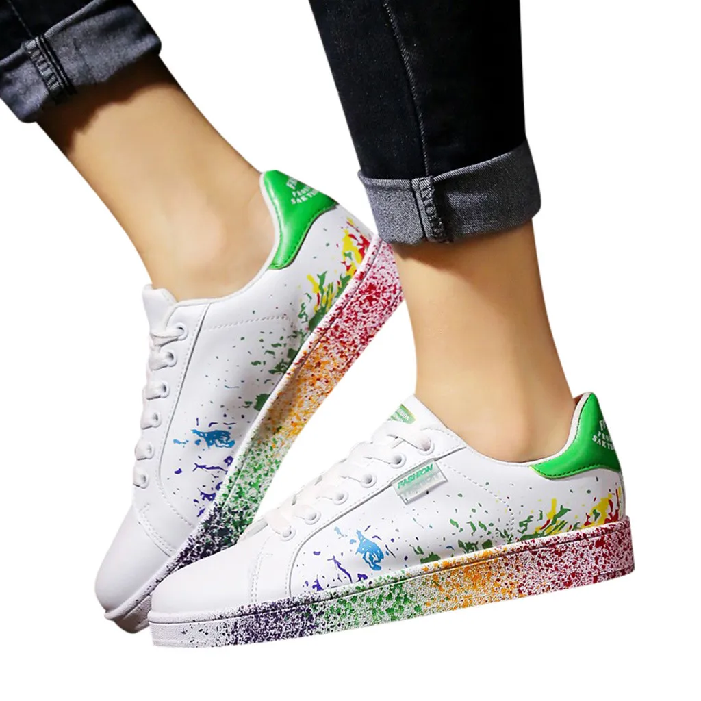 Women's Fashion Couple Colorful White Shoes Mens Sport Board Shoes Sneakers Casual Shoes Classic Fashion Lace up Flats#g2
Women's Fashion Couple Colorful White Shoes Mens Sport Board Shoes Sneakers Casual Shoes Classic Fashion Lace up Flats#g2