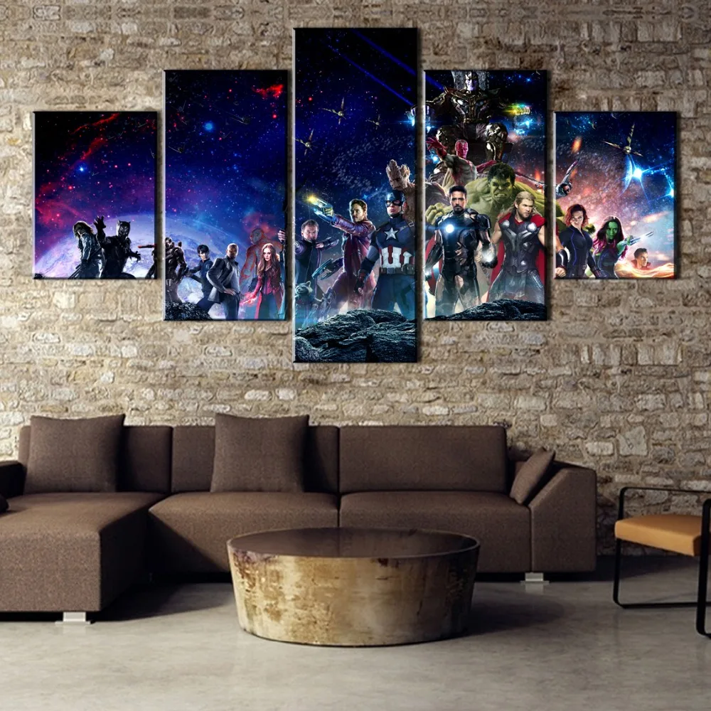5 Pieces HD Print Avengers Infinity War Movie Cuadros Decoracion Paintings on Canvas Wall Art for Home Decorations Wall Decor
5 Pieces HD Print Avengers Infinity War Movie Cuadros Decoracion Paintings on Canvas Wall Art for Home Decorations Wall Decor