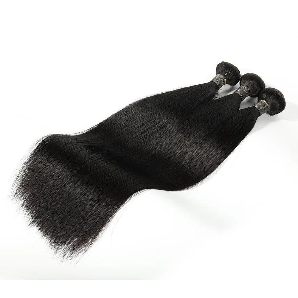 Bliss Hair Brazilian Straight Human Hair 3 Piece Hair Weave