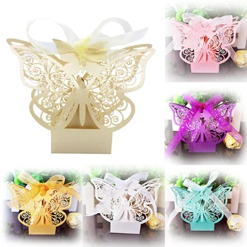Europe Style 50pcs Laser Cut Paper Sweet Candy Box Butterfly Shaped Party Wedding Favors Gift Boxes
Europe Style 50pcs Laser Cut Paper Sweet Candy Box Butterfly Shaped Party Wedding Favors Gift Boxes