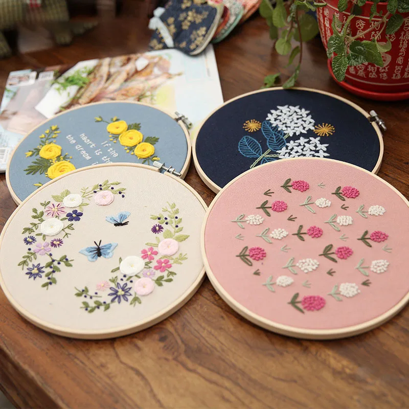 DIY Embroidery Starter Kit Pre Printed Needlework Flower Pattern Color Threads with Embroidery Hoop FP8 DC07
DIY Embroidery Starter Kit Pre Printed Needlework Flower Pattern Color Threads with Embroidery Hoop FP8 DC07