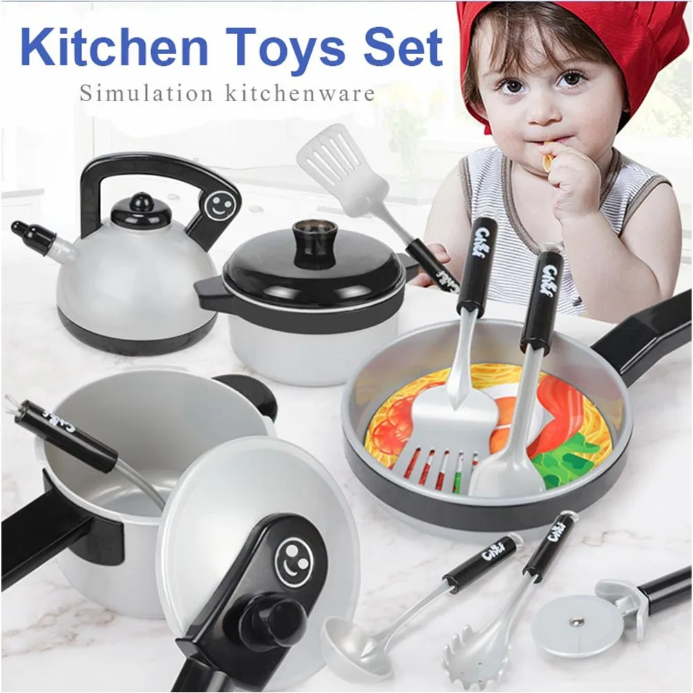 11pcs Big Size Children Kitchen Cookware Pot Pan Kids Pretend Cook Play Toy Simulation Kitchen Utensils Toys Kids Gifts
11pcs Big Size Children Kitchen Cookware Pot Pan Kids Pretend Cook Play Toy Simulation Kitchen Utensils Toys Kids Gifts