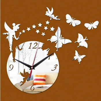 Wall Clock Modern Design Clocks For Home Decor Acrylic Mirror Watches Butterfly Elves Home Decoration Living Room HG0224
Wall Clock Modern Design Clocks For Home Decor Acrylic Mirror Watches Butterfly Elves Home Decoration Living Room HG0224