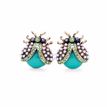 New arrival women stud earrings cute coccinella septempunc fashion insect ladybird crystal sweet earrings hot selling for women
New arrival women stud earrings cute coccinella septempunc fashion insect ladybird crystal sweet earrings hot selling for women