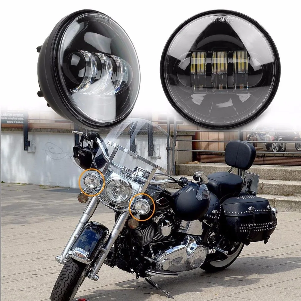 DOT SAE E9 4.5" Inch Led Spot Lights 6000k White Passing Projector Fog Lamp for Harley Davidson Moto Motorcycles
DOT SAE E9 4.5" Inch Led Spot Lights 6000k White Passing Projector Fog Lamp for Harley Davidson Moto Motorcycles
