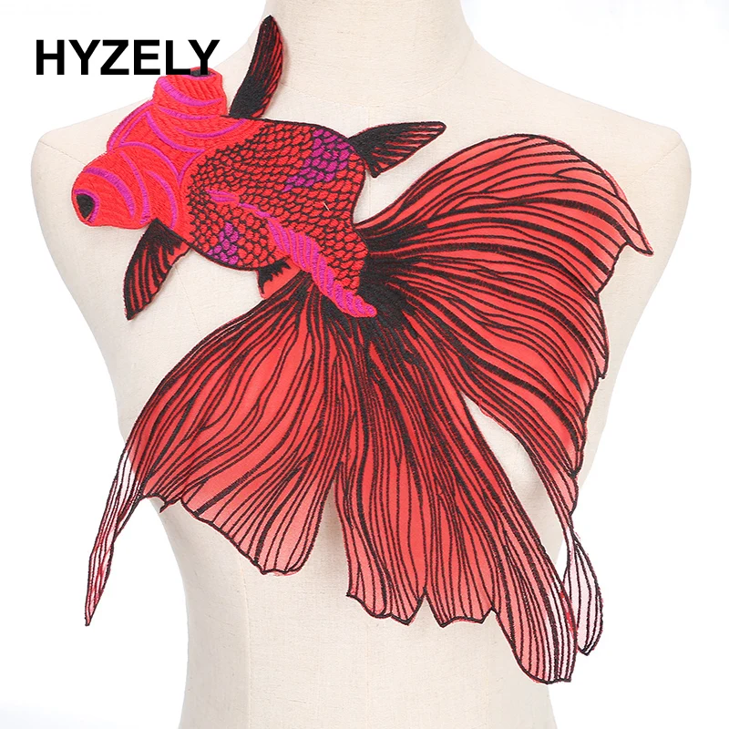 1PC 38*35 Big Fish Embroidered Patches Sewing for Clothes Applique Diy Accessory Suppliers Sticker Lace Neckline collar NL079
1PC 38*35 Big Fish Embroidered Patches Sewing for Clothes Applique Diy Accessory Suppliers Sticker Lace Neckline collar NL079