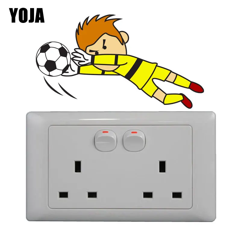 YOJA Cartoon Boy Pool PVC Living Room Bedroom Fun Wall Decal Switch Sticker 8SS1974 | Дом и сад