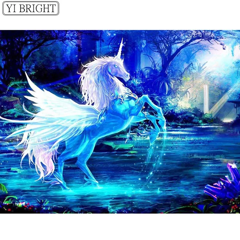 5D DIY Full Square Diamond Painting Cross Stitch Magical unicorn 3D Diamond Embroidery Rhinestone Mosaic Home Decoration
5D DIY Full Square Diamond Painting Cross Stitch Magical unicorn 3D Diamond Embroidery Rhinestone Mosaic Home Decoration