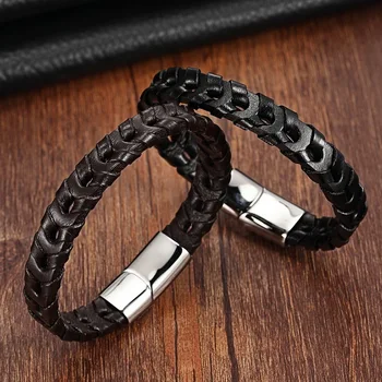 XANI Charm Leather Bracelet For Women Stainless Steel Magnetic buckle Genuine Leather Bracelets & Bangles Men Jewelry Leather
XANI Charm Leather Bracelet For Women Stainless Steel Magnetic buckle Genuine Leather Bracelets & Bangles Men Jewelry Leather