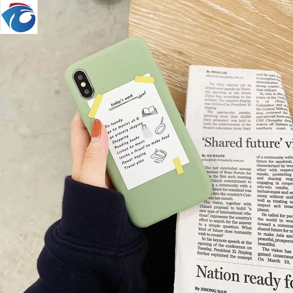 HUANQING My everyday cell phone case For iPhone 6 6S 7 7Plus silicone Phone TPU Protection Anti-fall FOR 8 8Plus XR XSMax soft case5