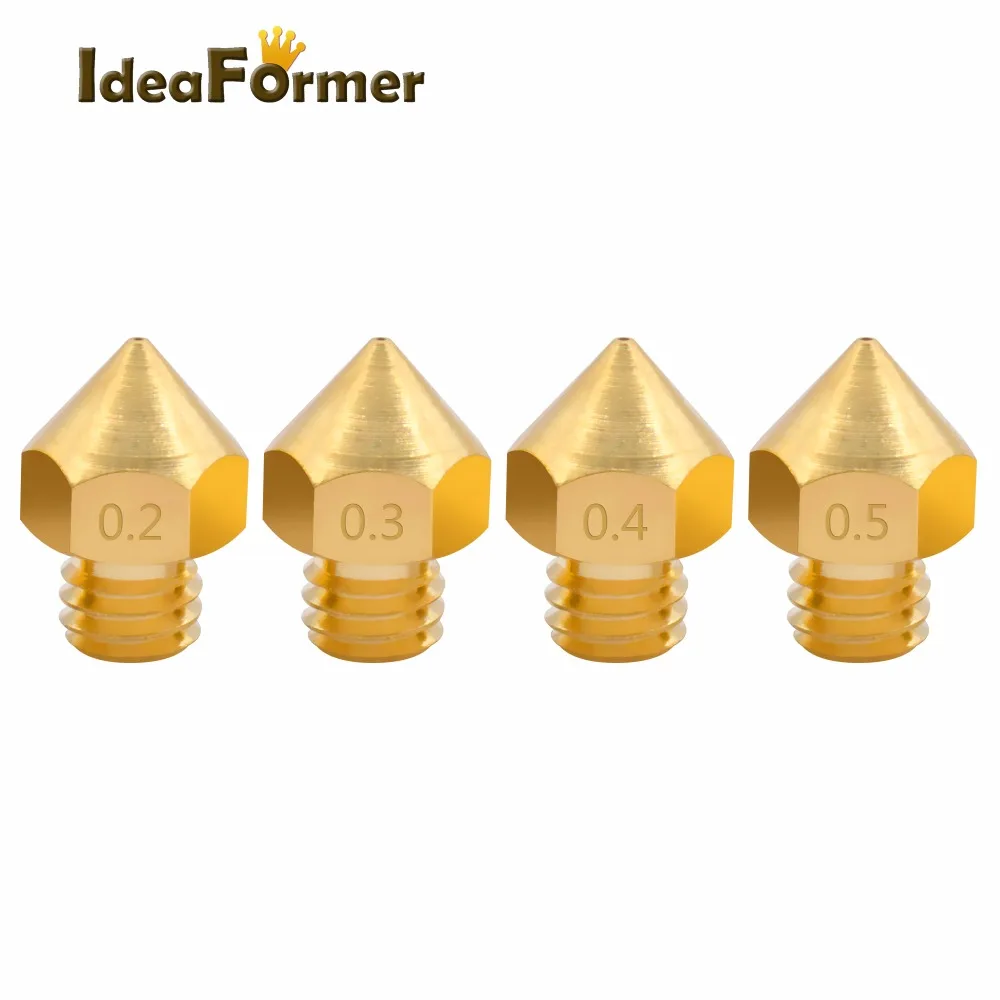 5pcs 3D Printer MK8 Makerbot8 Nozzle M6 screw threaded upgrade More capacity Type Big Nozzle head of 1.75mm fliament
5pcs 3D Printer MK8 Makerbot8 Nozzle M6 screw threaded upgrade More capacity Type Big Nozzle head of 1.75mm fliament