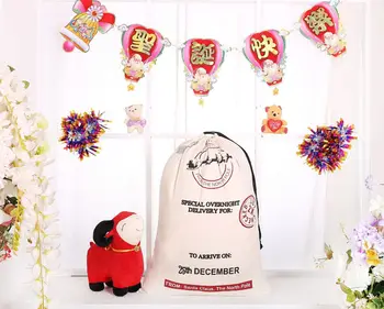 200pcs/lot Christmas Gift Bag Wholesale canvas cotton elk Santa Claus Drawstring Bag Personalized Delivery Gifts Santa Sack bag
200pcs/lot Christmas Gift Bag Wholesale canvas cotton elk Santa Claus Drawstring Bag Personalized Delivery Gifts Santa Sack bag