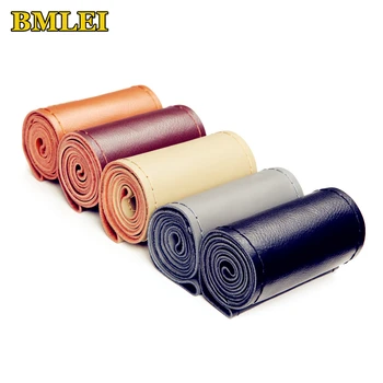 Better DIY Hand Sewing Genuine Leather Steering Wheel Cover Breathable Comfortable Auto Steering-Wheel Braid Case Fit Car SUV
Better DIY Hand Sewing Genuine Leather Steering Wheel Cover Breathable Comfortable Auto Steering-Wheel Braid Case Fit Car SUV