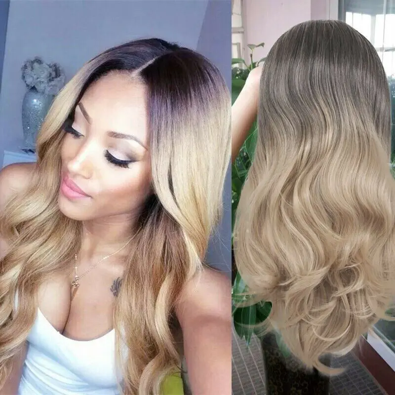 Synthetic Front Wig Heat Resistant Long Wavy Black Ombre Gold Full Hair Wigs Party Holiday DIY Decorations
Synthetic Front Wig Heat Resistant Long Wavy Black Ombre Gold Full Hair Wigs Party Holiday DIY Decorations