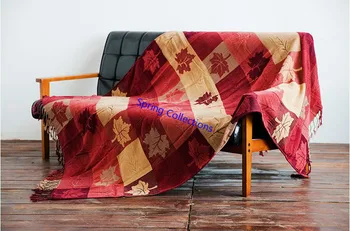 150*190cm Maple leaf Chenille Sofa Blanket Cover decorative slipcover Throws Plane Travel Plaids stitching blankets Sofa Towel
150*190cm Maple leaf Chenille Sofa Blanket Cover decorative slipcover Throws Plane Travel Plaids stitching blankets Sofa Towel