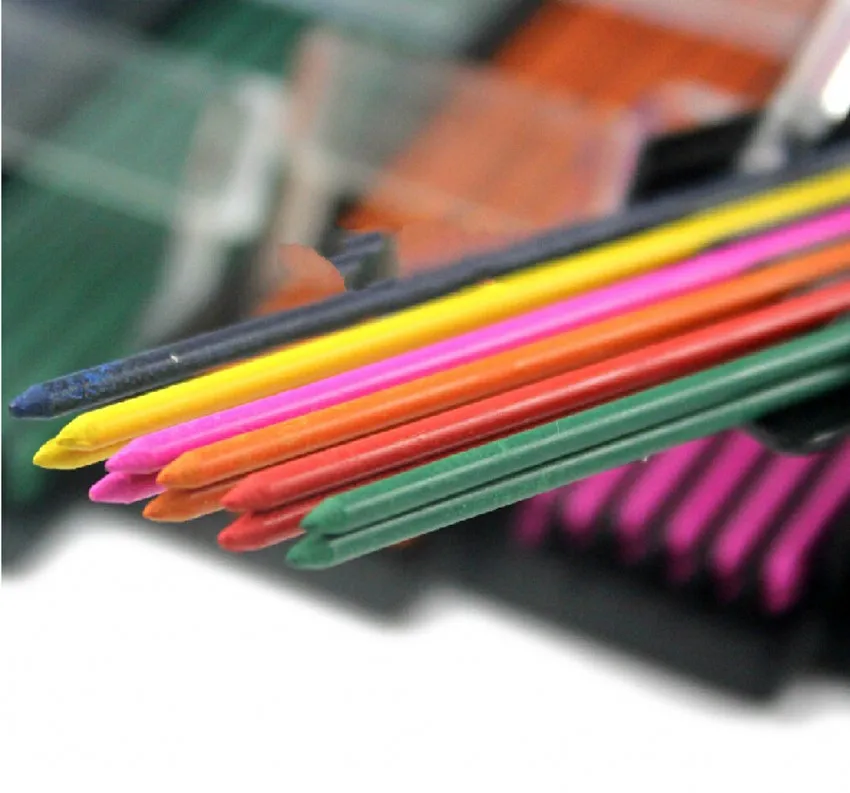 2.0mm Mechanical Pencil color leads Mine Refills red pink yellow bule orange green color for Drawing Sketching Artist School
2.0mm Mechanical Pencil color leads Mine Refills red pink yellow bule orange green color for Drawing Sketching Artist School