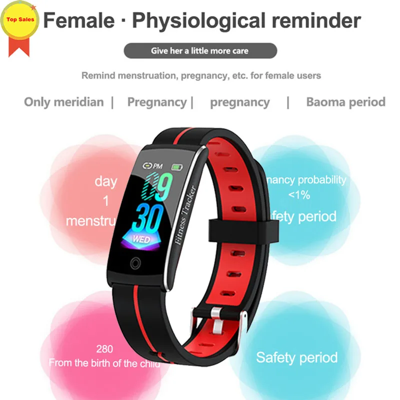 high quality smart wristband IP68 Waterproof heart rate BPmonitor Fitness Tracker Sport female physiological reminder smart band
high quality smart wristband IP68 Waterproof heart rate BPmonitor Fitness Tracker Sport female physiological reminder smart band