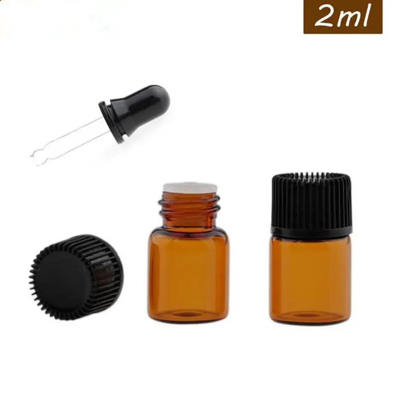 2ml essential oil sample bottle vials amber color mini glass bottles with orifice reducer and black plastic screw cap
2ml essential oil sample bottle vials amber color mini glass bottles with orifice reducer and black plastic screw cap
