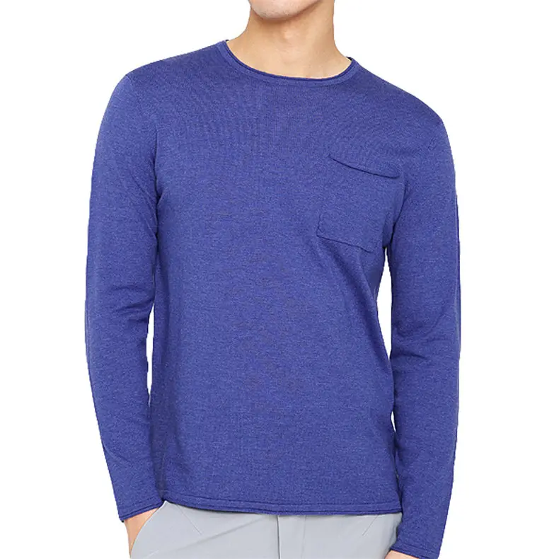 3Colors Sweater T shirt men O neck male sweater pullovers 2017 autumn winter new knitwear Brand Muls Black Blue White M-4XL 3166-01