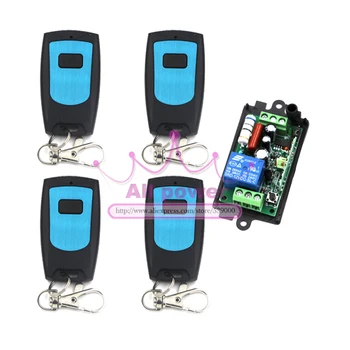 220V 1CH 10A 4Receivers(Normal size)+4Transmitters(Waterproof) RF Wireless Remote Control Power Switch System For Home Control
220V 1CH 10A 4Receivers(Normal size)+4Transmitters(Waterproof) RF Wireless Remote Control Power Switch System For Home Control