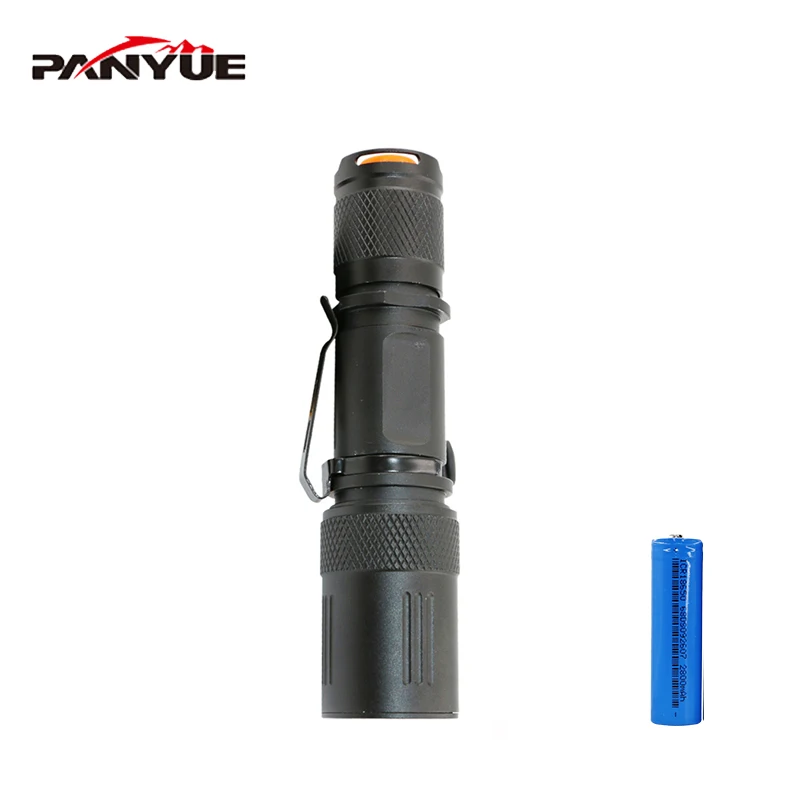 

PANYUE 1000LM XM-L2 high Power Flashlight Torch 5 working modes Rechargeable Mini led flashlight with 18650 Battery
