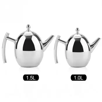 Stainless Steel Teapot Tea Coffee Water Kettle Container with Removable Mesh Filter1000ml 1500ml Optional
Stainless Steel Teapot Tea Coffee Water Kettle Container with Removable Mesh Filter1000ml 1500ml Optional