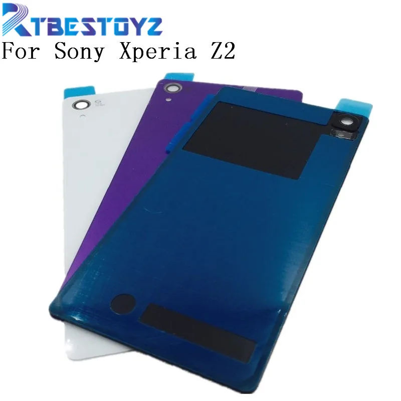 RTBESTOYZ Задняя стеклянная крышка батарейного отсека задняя с NFC для Sony Xperia Z2 D6543 L50W