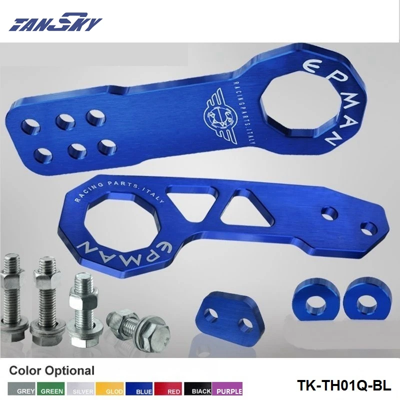 Anodized Billet Aluminum Front+Rear Tow Hook Kit for universal car TK-TH01Q