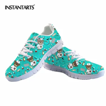 INSTANTARTS Women Sneakers Cute Cartoon Nurse Bear Prints Flat Shoes Air Mesh Tenis Feminino Fashion Summer Ladies Casual Shoes
INSTANTARTS Women Sneakers Cute Cartoon Nurse Bear Prints Flat Shoes Air Mesh Tenis Feminino Fashion Summer Ladies Casual Shoes