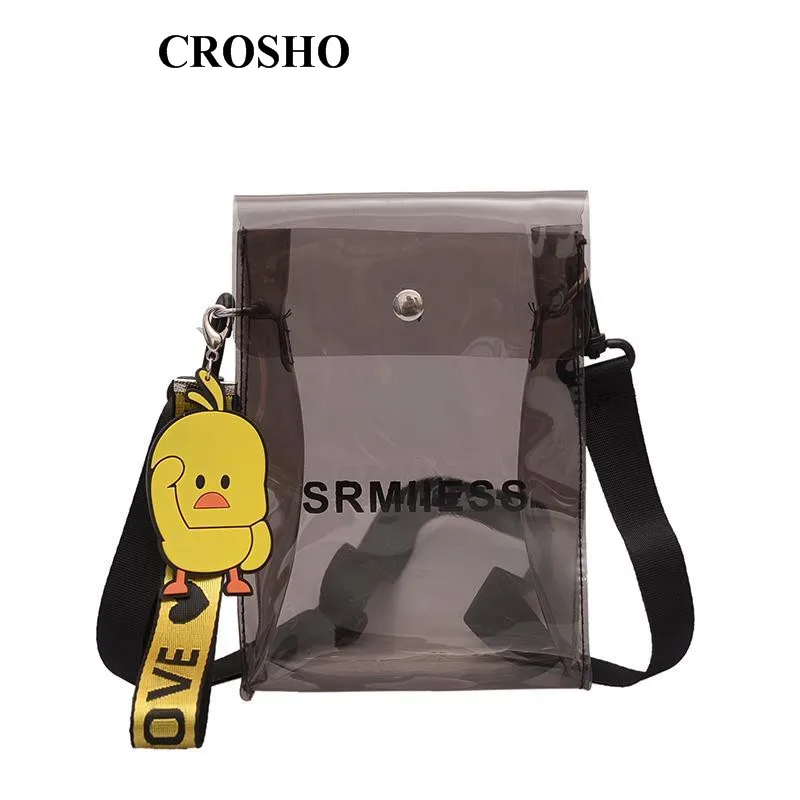 CROSHO Transparent Summer Personality Leisure Small Package Jelly Package Single Shoulder Crossbody Bag Letter
CROSHO Transparent Summer Personality Leisure Small Package Jelly Package Single Shoulder Crossbody Bag Letter