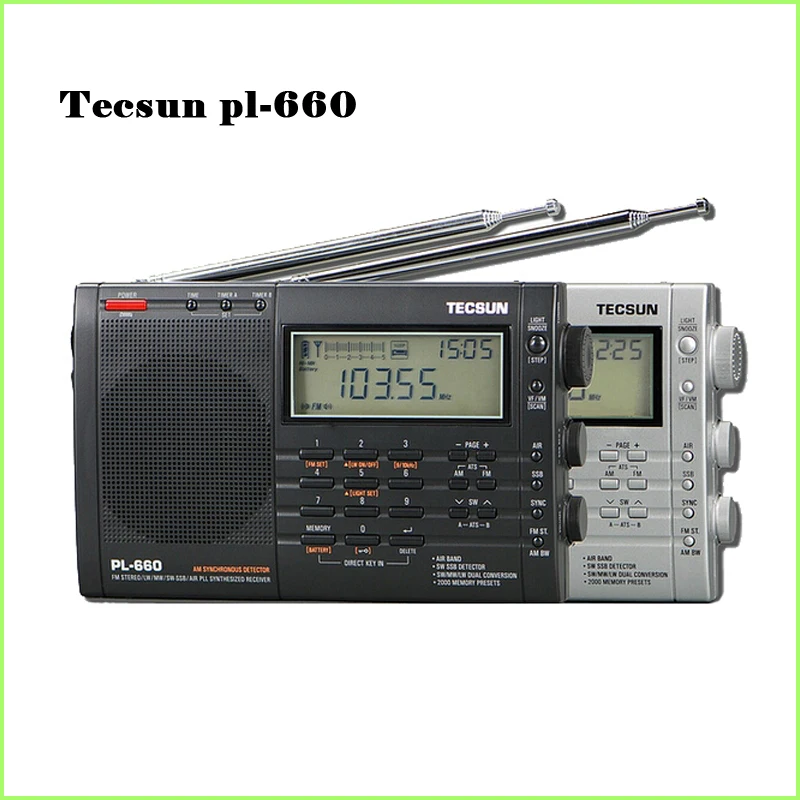 

100% New TECSUN PL-660 Radio PLL SSB VHF AIR Band Radio Receiver FM/MW/SW/LW Radio Multiband Dual Conversion TECSUN PL660 Y4133A