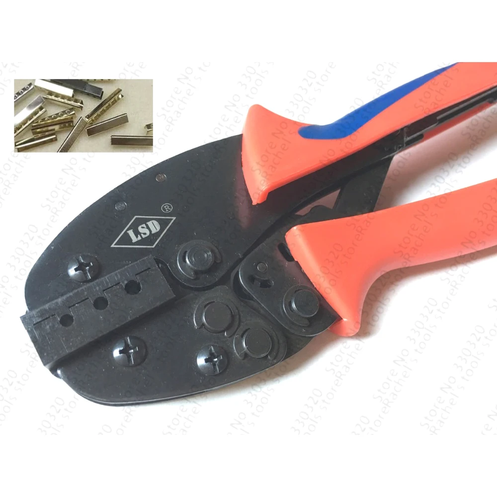 Crimping pliers for attach metal sheath aglets to the end of laces,aglet crimp tool
Crimping pliers for attach metal sheath aglets to the end of laces,aglet crimp tool
