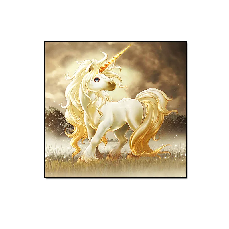 New full drill Diamond embroidered pair cartoon unicorn diamond cross stitch living room corridor decorative painting
New full drill Diamond embroidered pair cartoon unicorn diamond cross stitch living room corridor decorative painting