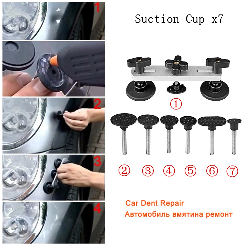 PDR Tools Car Paintless Dent Remover Pulling Bridge Dent Removal Hand Tool Set For Car Dent Repair Tools with 7 x Puller Tabs
PDR Tools Car Paintless Dent Remover Pulling Bridge Dent Removal Hand Tool Set For Car Dent Repair Tools with 7 x Puller Tabs