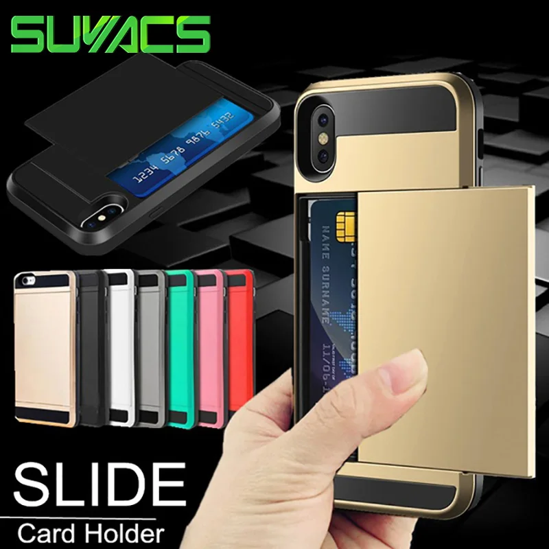 SUYACS Phone Case For iPhone 5C 5S SE X 6 6S 7 8 Classic Plain Slide Cover Card PC+TPU Protective Phone Back Cover Coque Shell
SUYACS Phone Case For iPhone 5C 5S SE X 6 6S 7 8 Classic Plain Slide Cover Card PC+TPU Protective Phone Back Cover Coque Shell