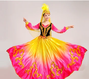 New Xinjiang Uighur Dance Costume Female Ethnic Stage Performance Costume Adult Dress
New Xinjiang Uighur Dance Costume Female Ethnic Stage Performance Costume Adult Dress