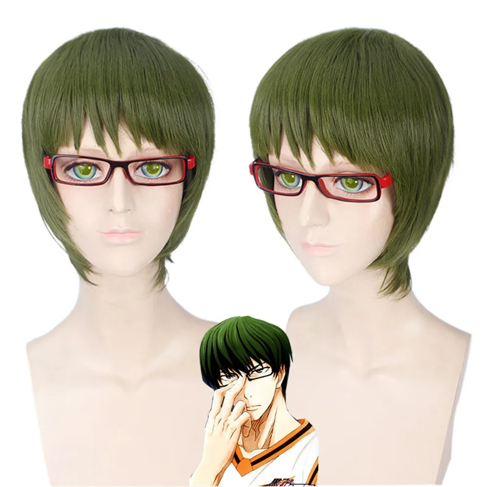 Kuroko no Basuke Midorima Shintaro Green Short Straight High Temperature Fiber Cosplay Synthetic Hair Party Wigs men
Kuroko no Basuke Midorima Shintaro Green Short Straight High Temperature Fiber Cosplay Synthetic Hair Party Wigs men